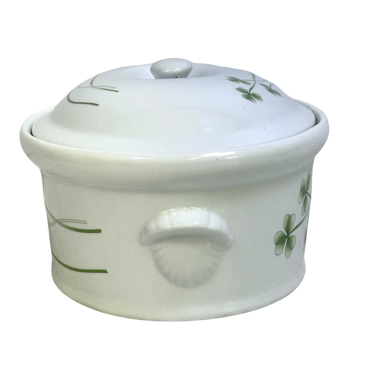 Marcus Notley Ireland Retired 2007 'Shamrocks' Porcelain 3 QT Covered Casserole - Thumbnail 2