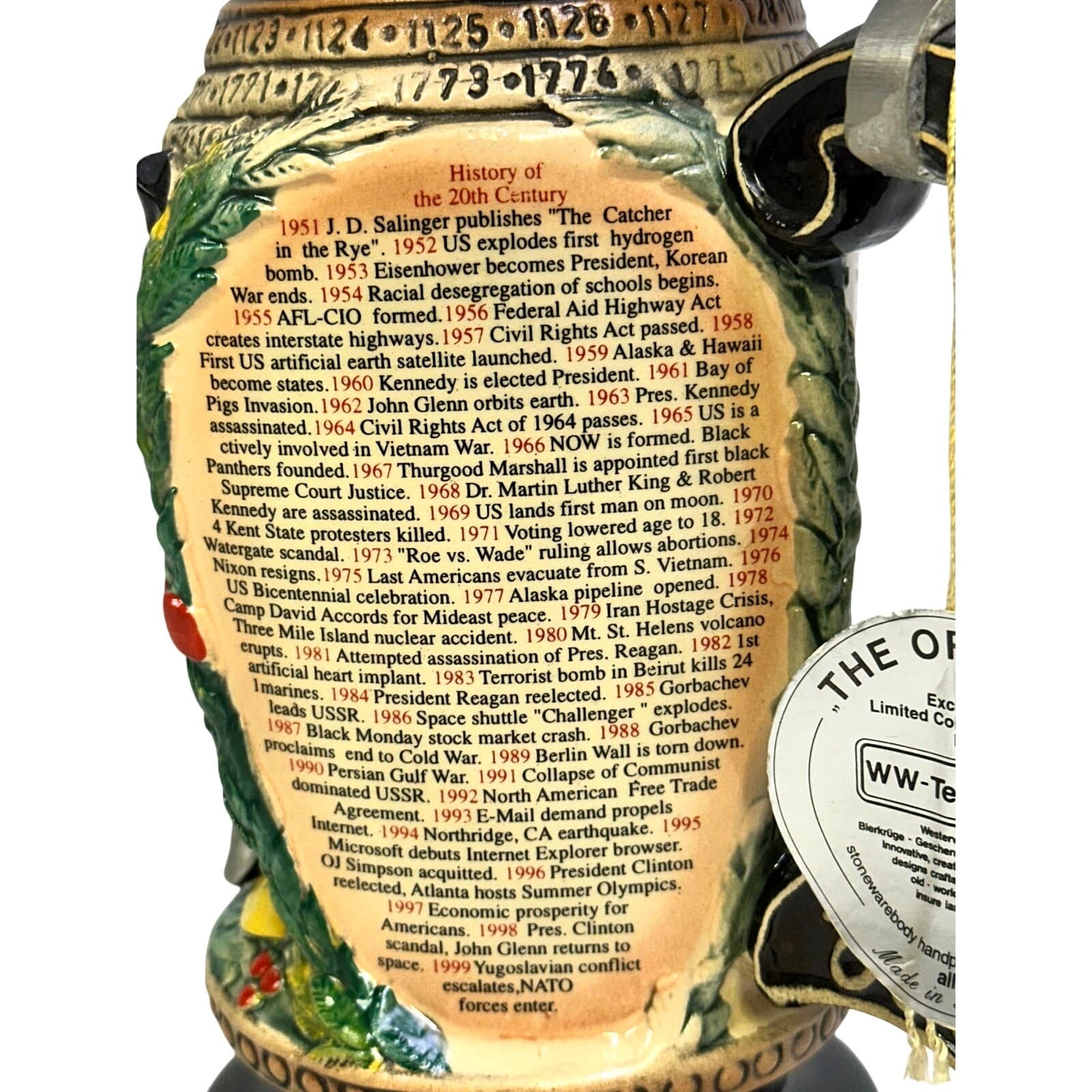 Westerwald Team Germany Limited Edition 1395/2000 'Millennium 2000' Beer Stein - Thumbnail 8