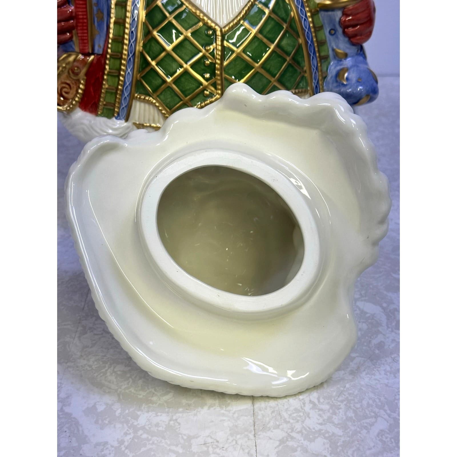 Fitz & Floyd Vintage 2003 St. Nick Large Centerpiece Cookie Jar-Rare-Stunning - Thumbnail 9
