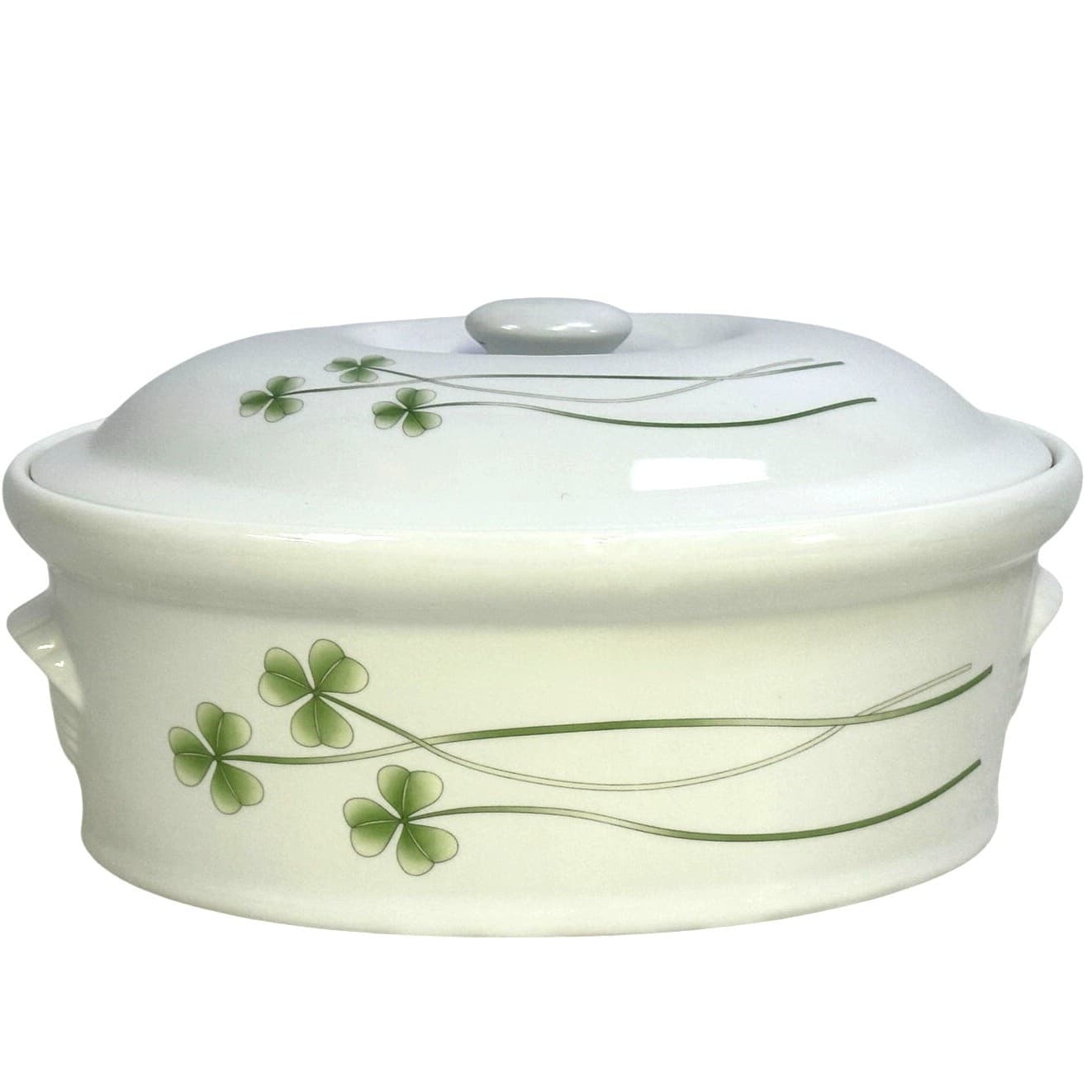 Marcus Notley Ireland Retired 2007 'Shamrocks' Porcelain 3 QT Covered Casserole - Thumbnail 3