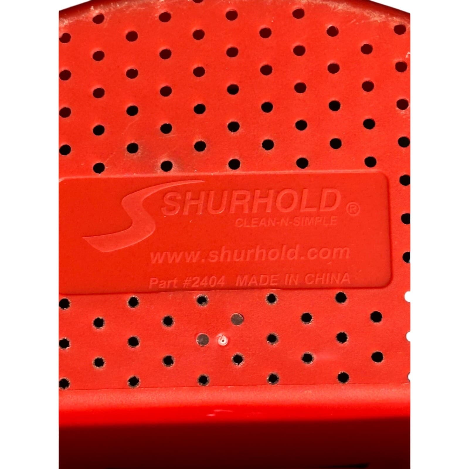 SHUROLD Bucket Caddy Perforated Bottom Red NEW - Thumbnail 5