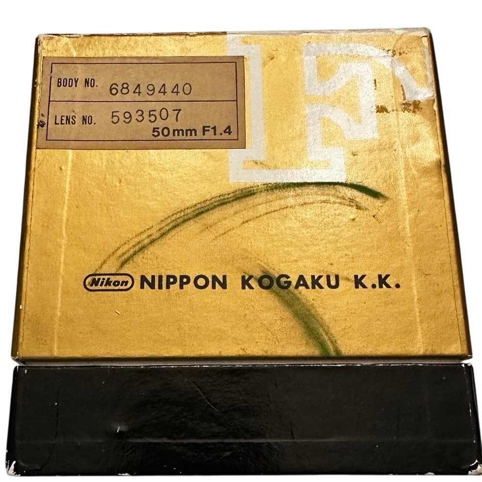 Nikon F Photomic Tn w/50mm F/1.4 Nikkor S Lens/Brown Leather Case Original Box - Thumbnail 12