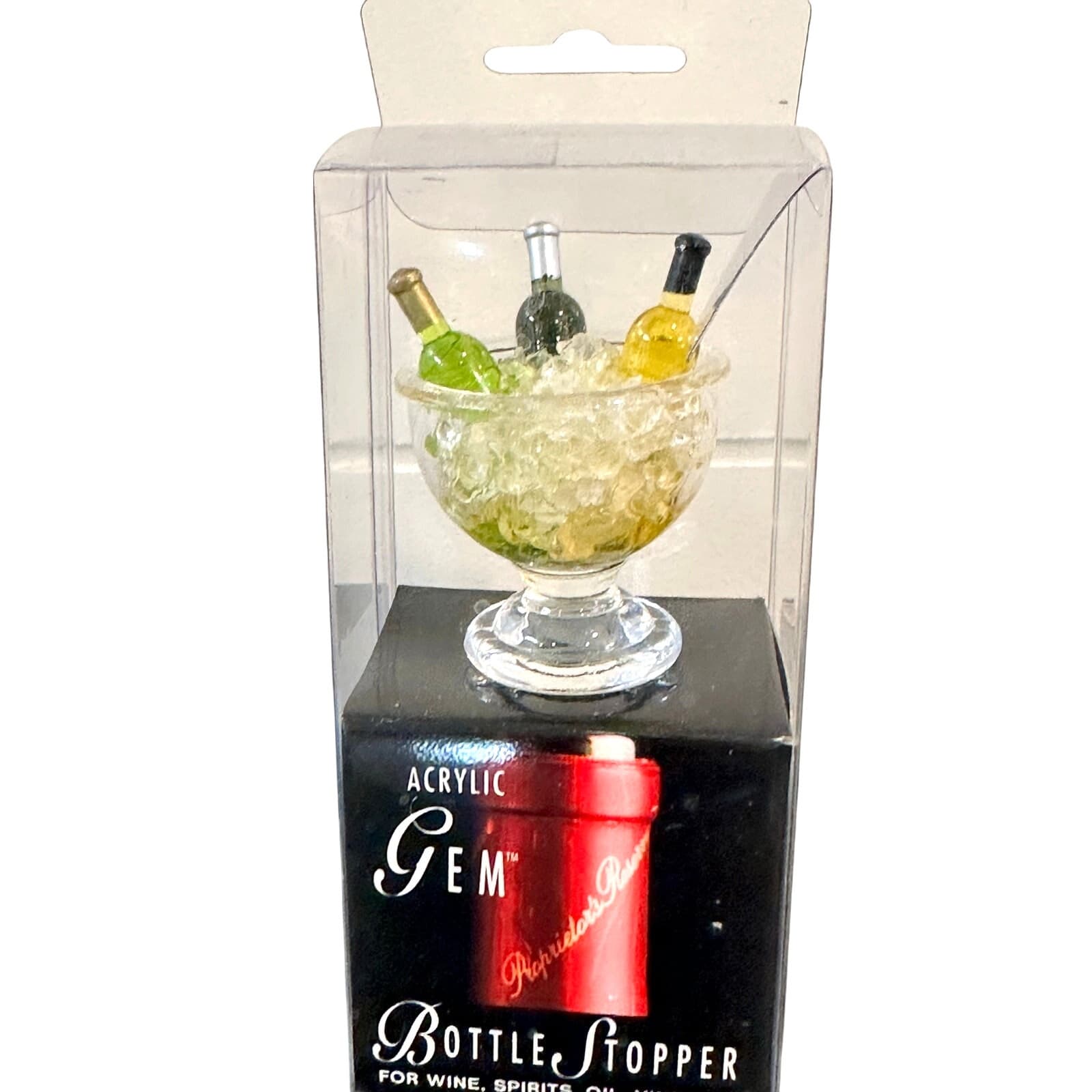 Acrylic Prodyne Gem Bottle Stoppers Ice Bucket & Faceted Prism-Set of 2 - Thumbnail 2