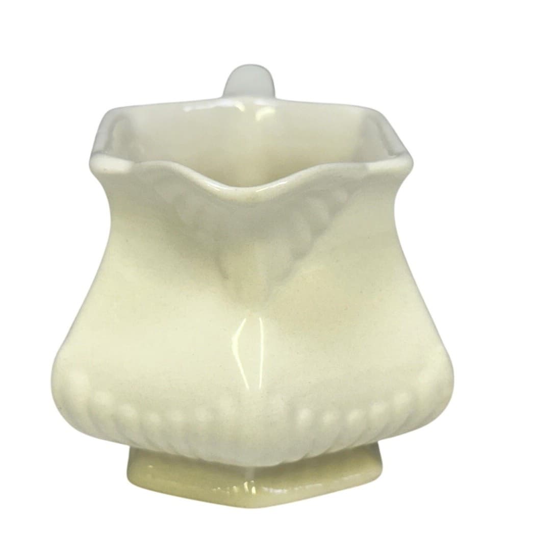 Wm Adams China Retired 1969-1988 'Empress' White 8 oz Creamer 3 1/8" Excellent - Thumbnail 2