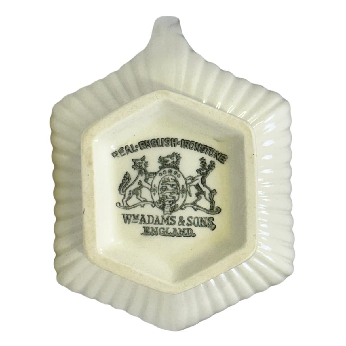 Wm Adams China Retired 1969-1988 'Empress' White 8 oz Creamer 3 1/8" Excellent - Thumbnail 5