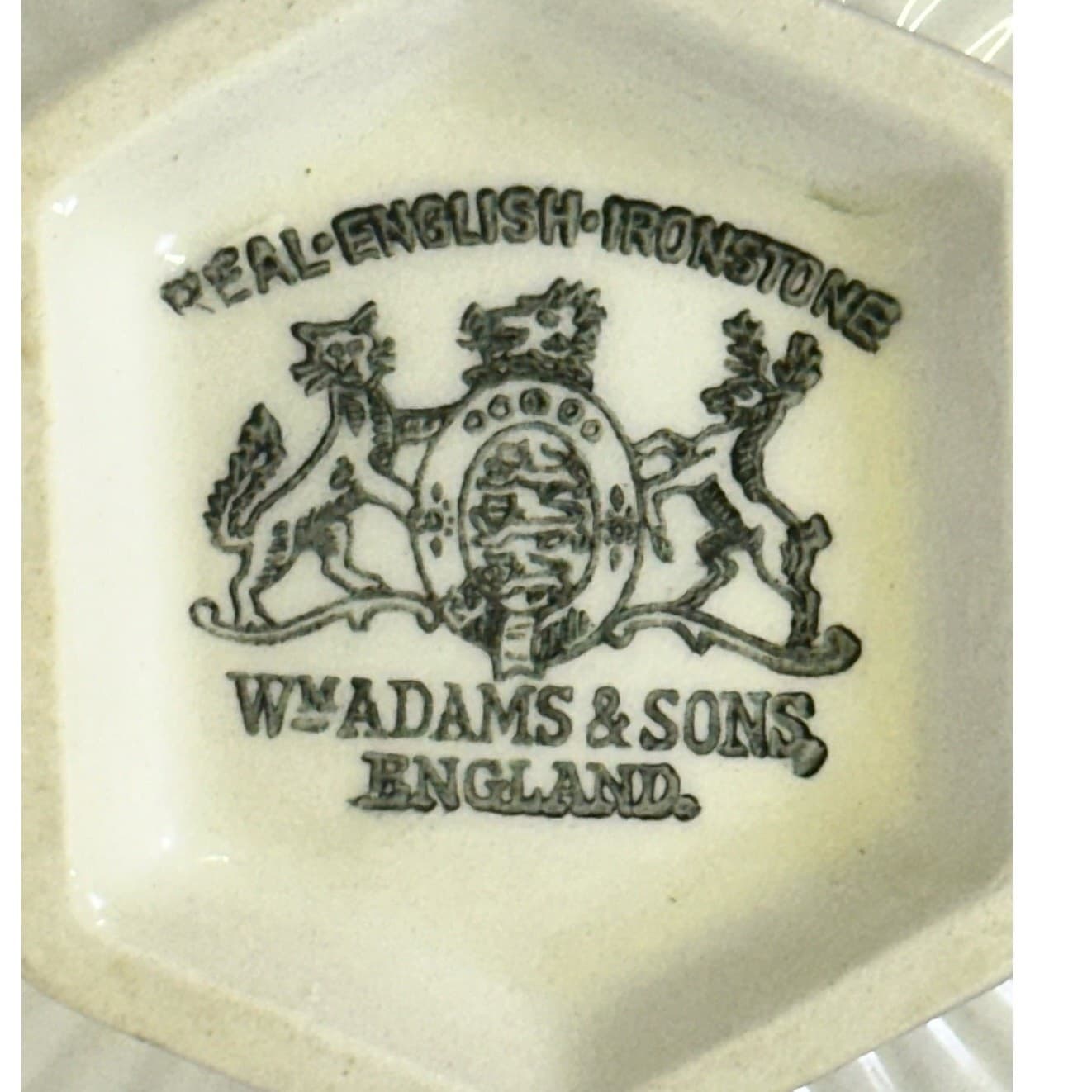 Wm Adams China Retired 1969-1988 'Empress' White 8 oz Creamer 3 1/8" Excellent - Thumbnail 7