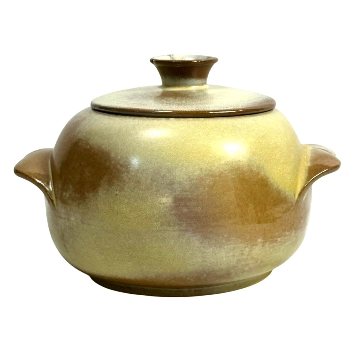 Frankoma Plainsman Gold 3 QT Casserole Dish Cookie Jar/Desert Gold Lid-Nice! - Thumbnail 2