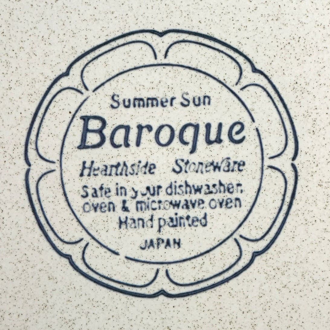 Baroque Summer Sun Hearthside Japan Vintage 70's-80's Dinner Plate/Large Platter - Thumbnail 4