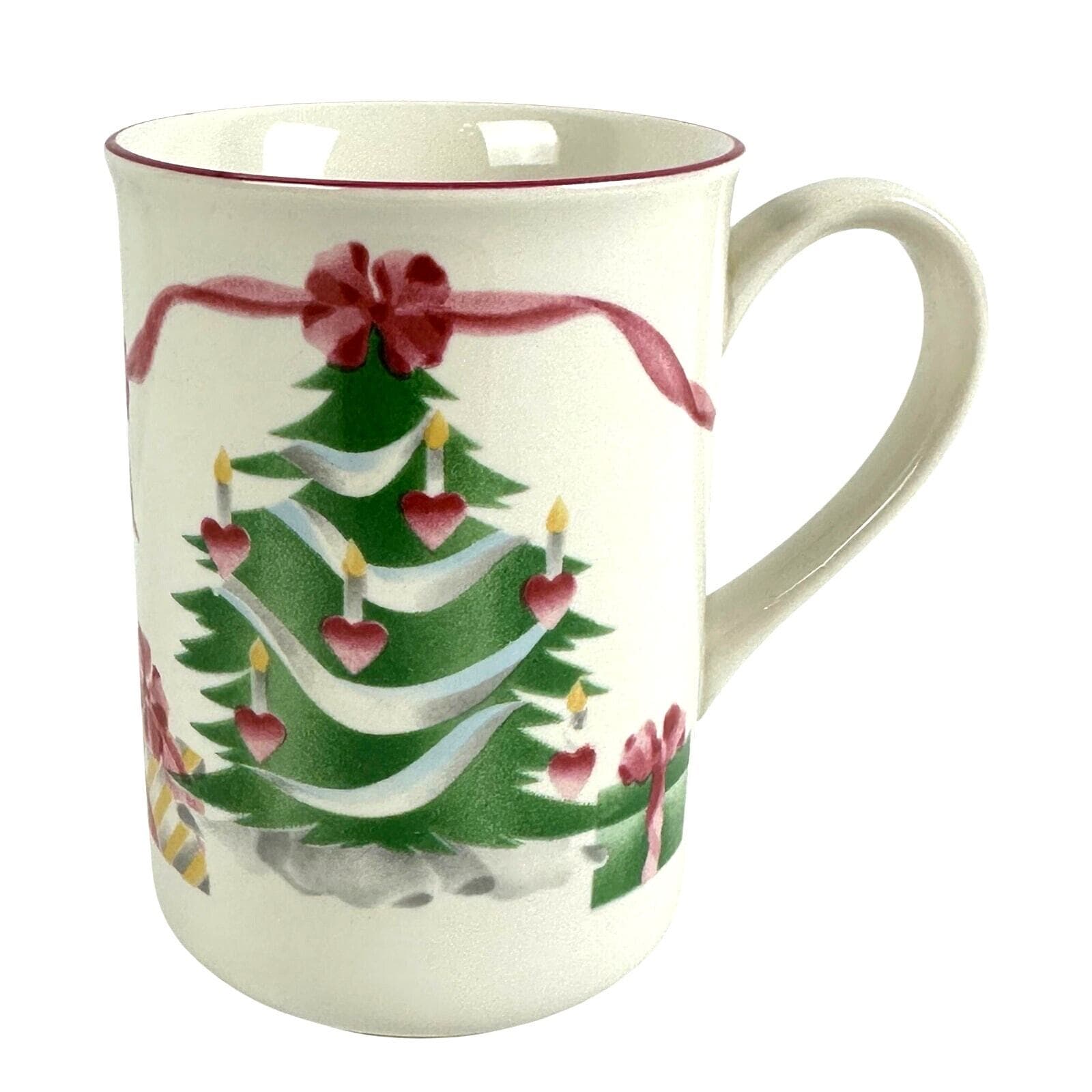 Sango Home for Christmas 1992 Indonesia Black Mark #4829 Tall Mug 4.25" - Thumbnail 3