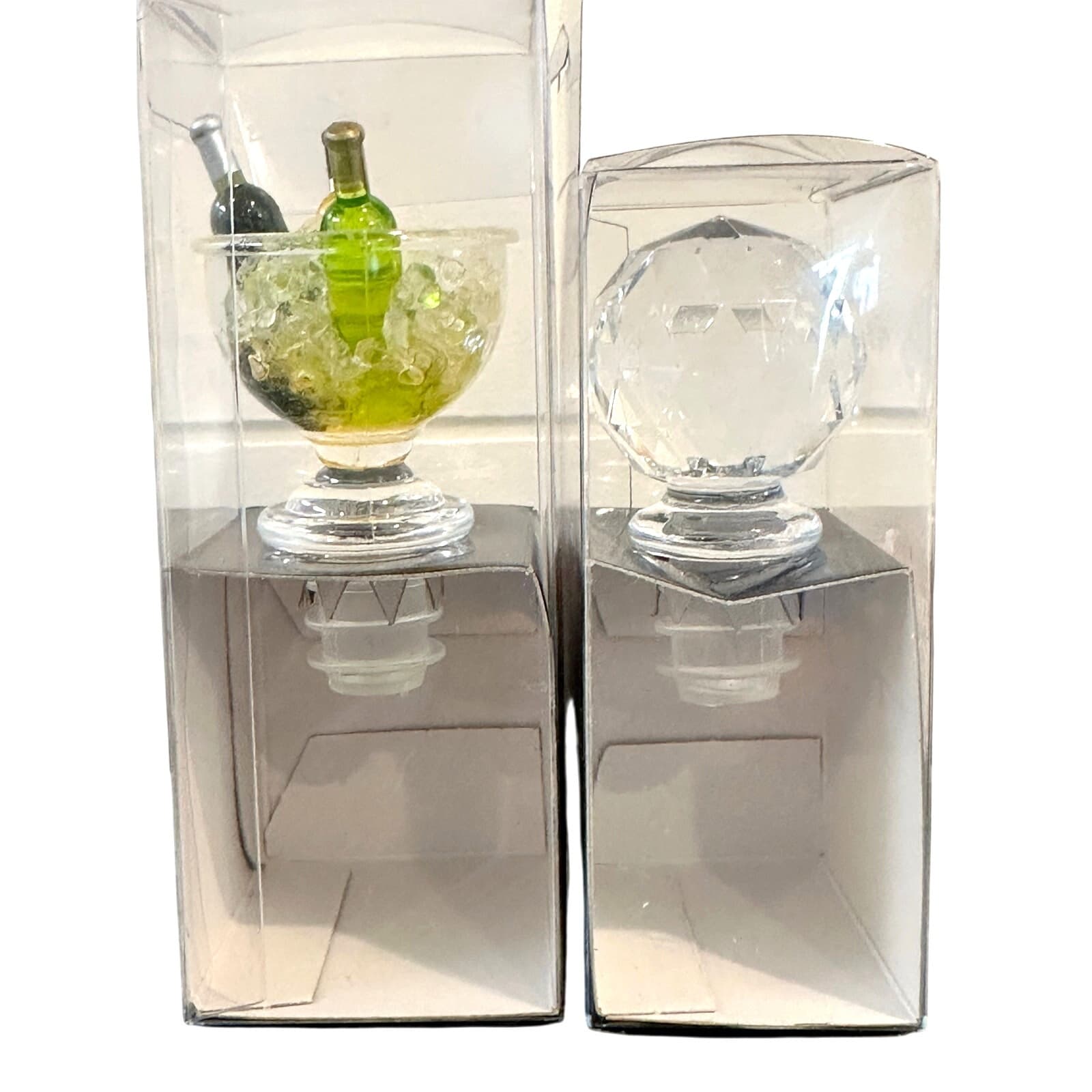 Acrylic Prodyne Gem Bottle Stoppers Ice Bucket & Faceted Prism-Set of 2 - Thumbnail 5