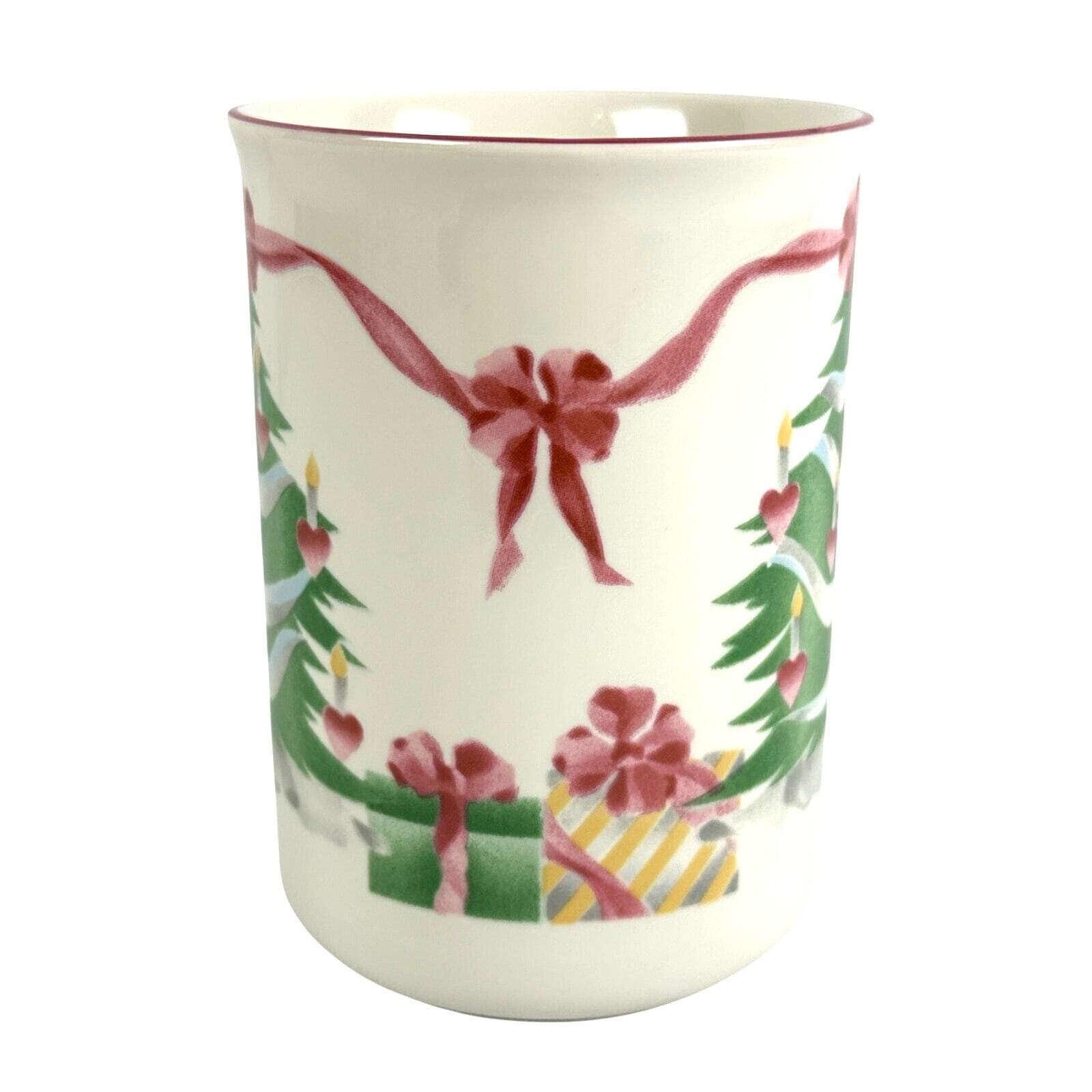 Sango Home for Christmas 1992 Indonesia Black Mark #4829 Tall Mug 4.25" - Thumbnail 2