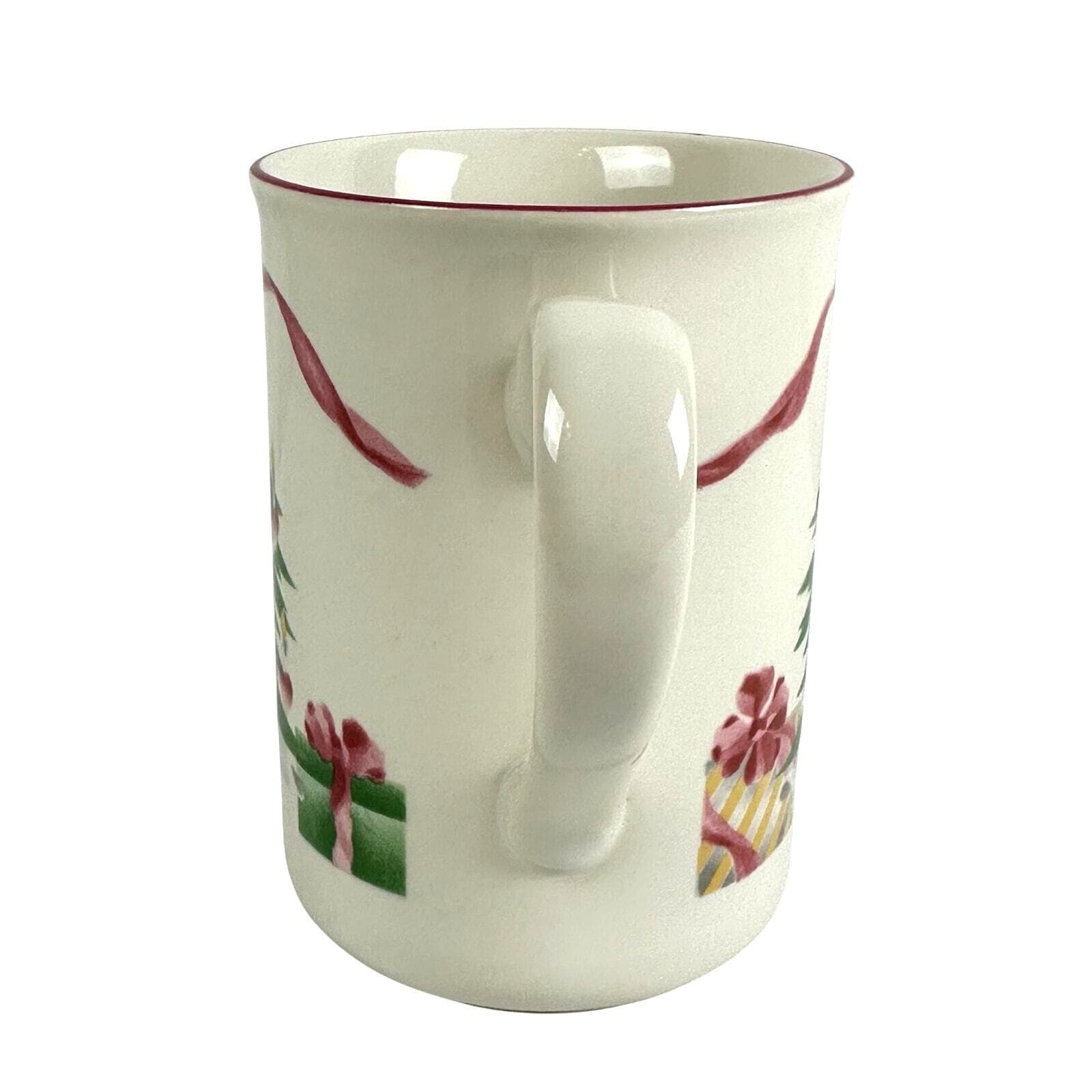 Sango Home for Christmas 1992 Indonesia Black Mark #4829 Tall Mug 4.25" - Thumbnail 4