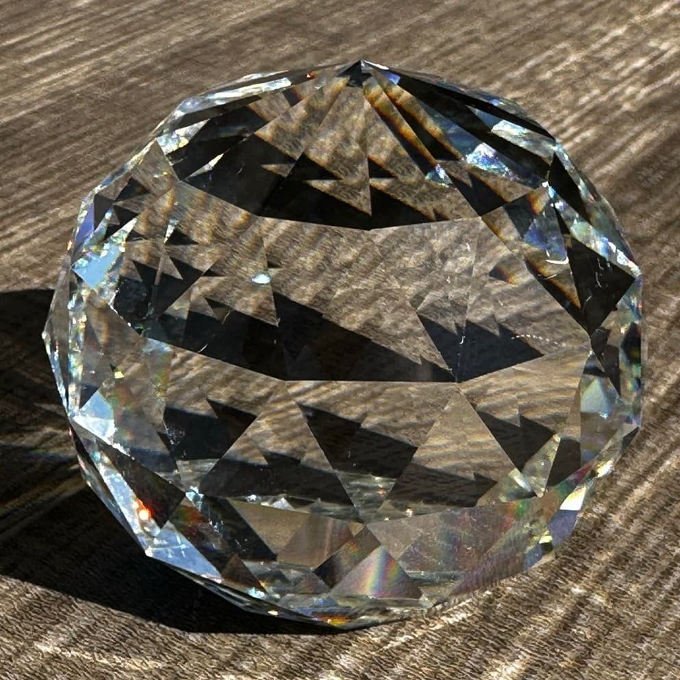 Sparkling Heavy Crystal 2-Inch Sphere Paperweight/Display Item - Thumbnail 5