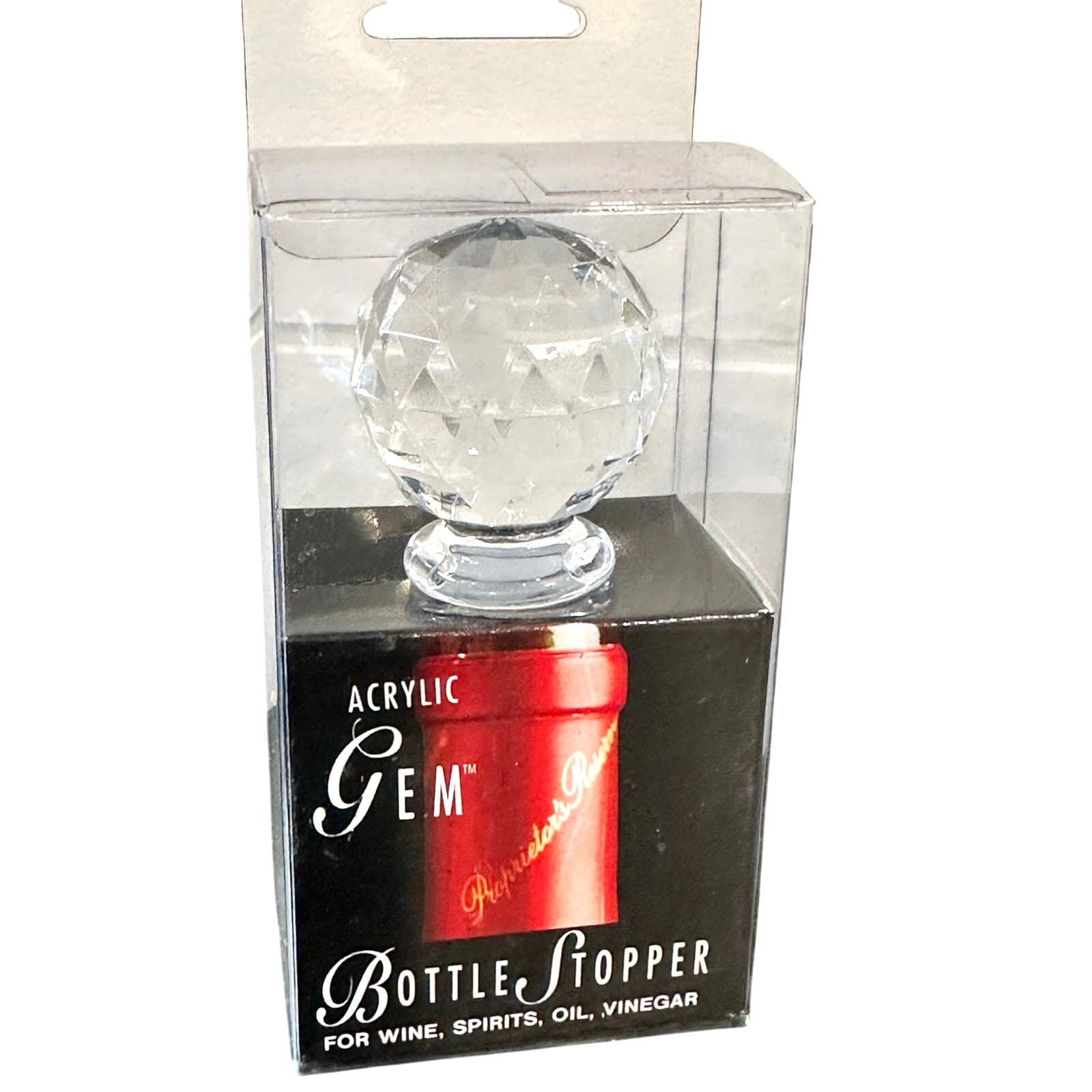 Acrylic Prodyne Gem Bottle Stoppers Ice Bucket & Faceted Prism-Set of 2 - Thumbnail 3