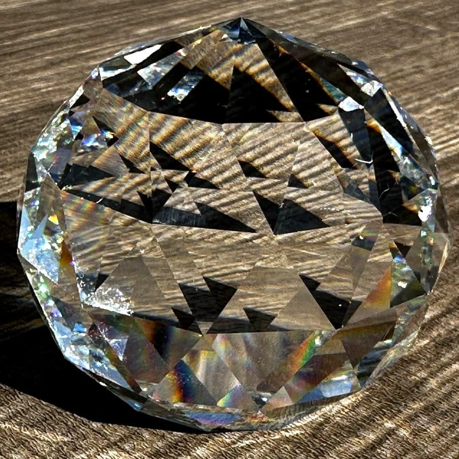 Sparkling Heavy Crystal 2-Inch Sphere Paperweight/Display Item - Thumbnail 2