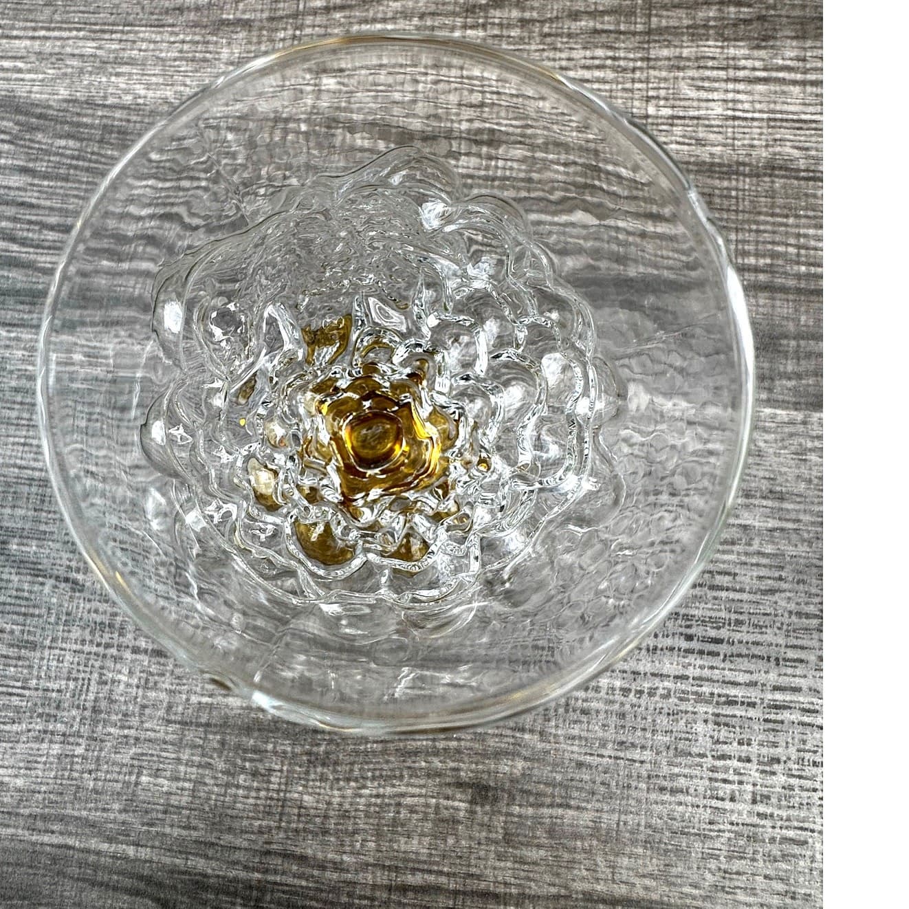 Abigail Portugal Rare Blown Amber Base Grape Iced Tea Footed Goblets-Set of 7 - Thumbnail 8