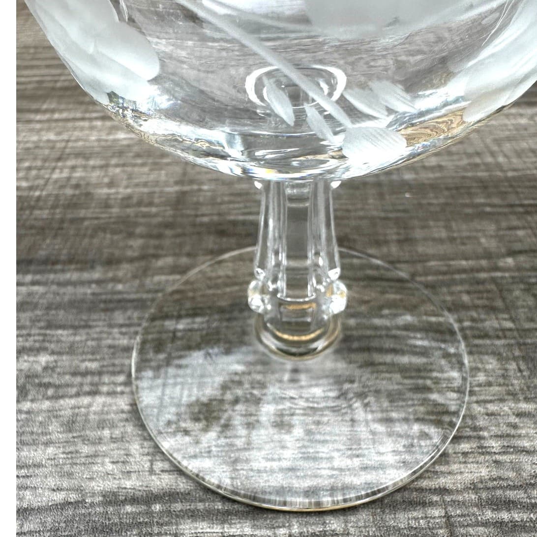 Libbey Crystal Garland Retired Blown Glass Vintage Low Sherbet Champagne-Set 2 - Thumbnail 4