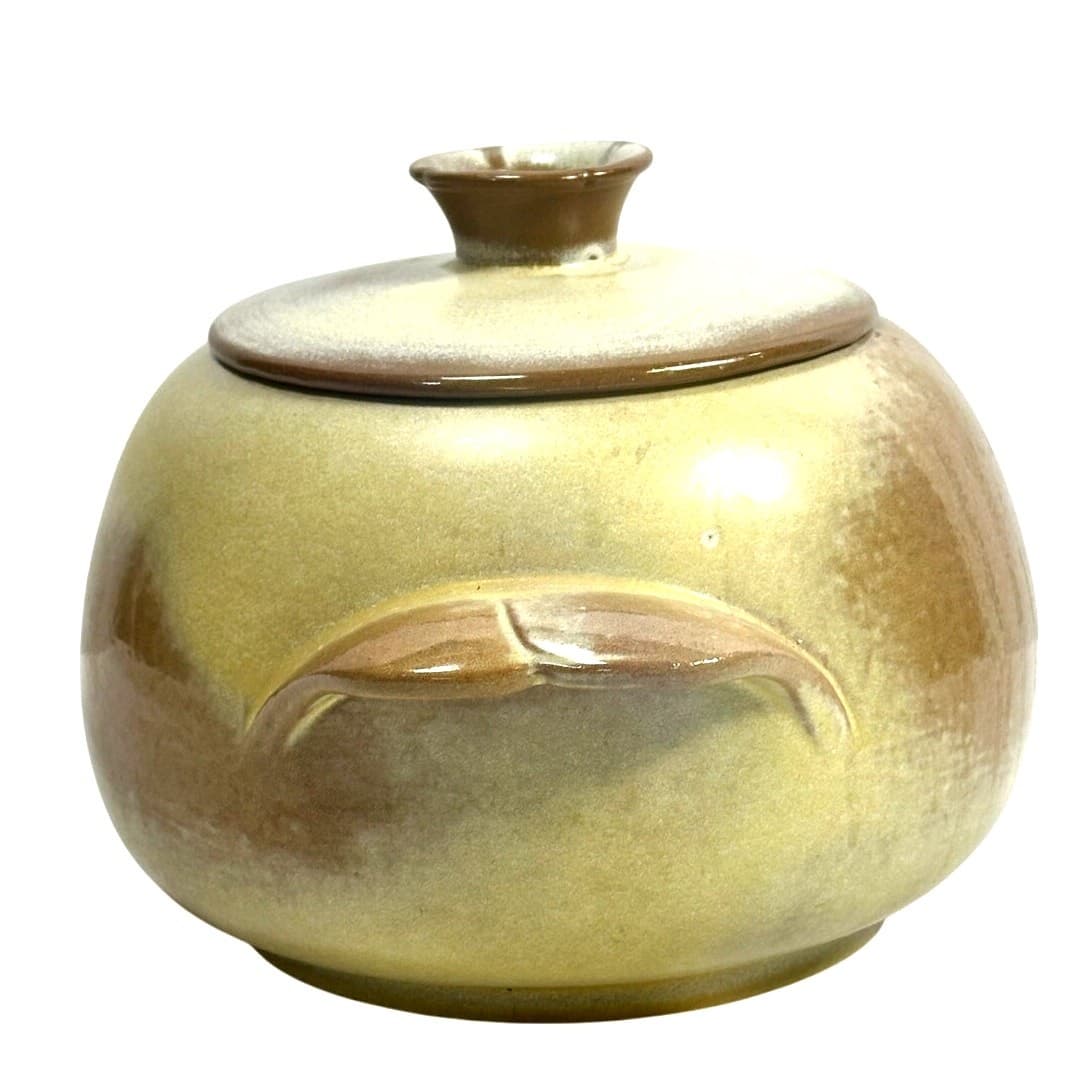 Frankoma Plainsman Gold 3 QT Casserole Dish Cookie Jar/Desert Gold Lid-Nice! - Thumbnail 3