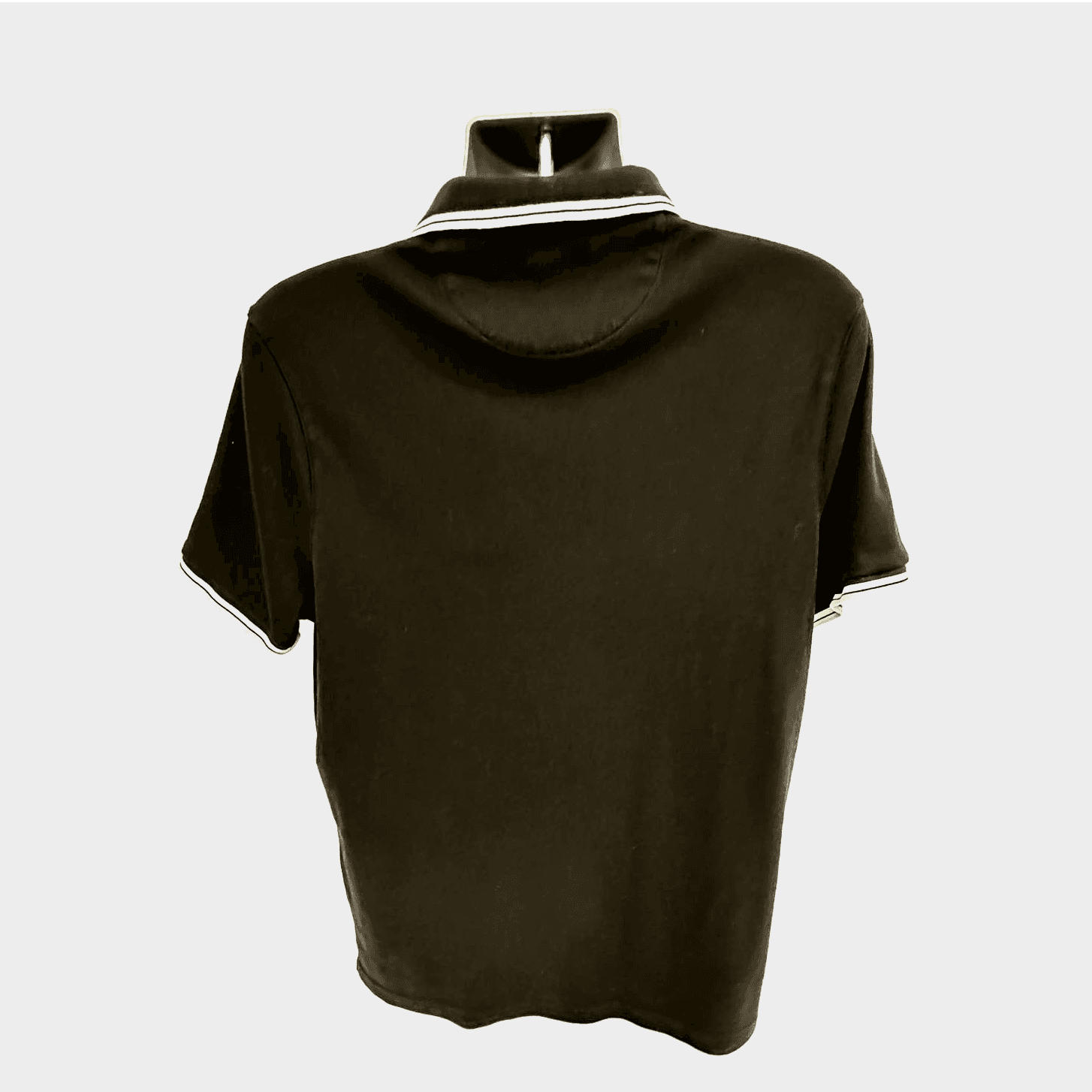 Michael Kors Black White Short Sleeve Polo Shirt-L - Thumbnail 2