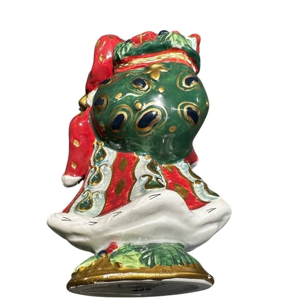 Fitz and Floyd Vintage Holiday Classics Florentine Santa Claus 5" Salt Shaker - Thumbnail 4