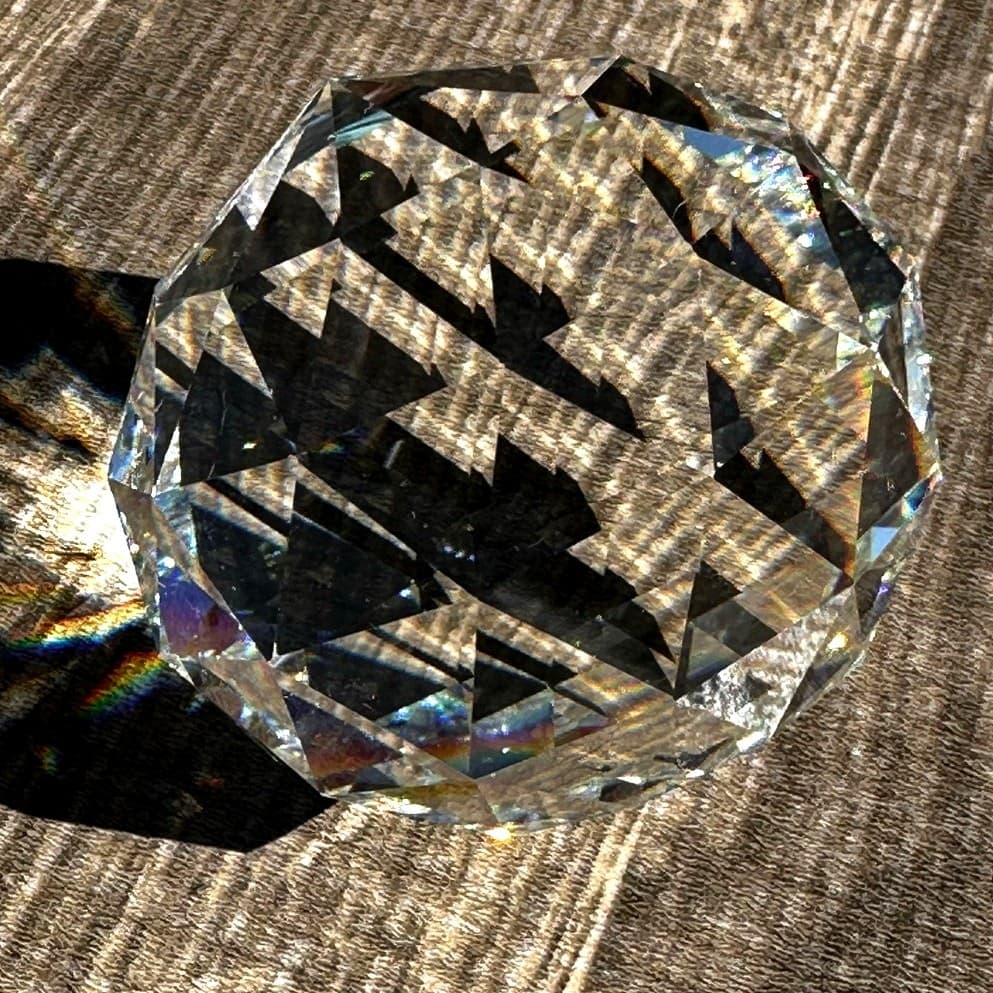 Sparkling Heavy Crystal 2-Inch Sphere Paperweight/Display Item - Thumbnail 4
