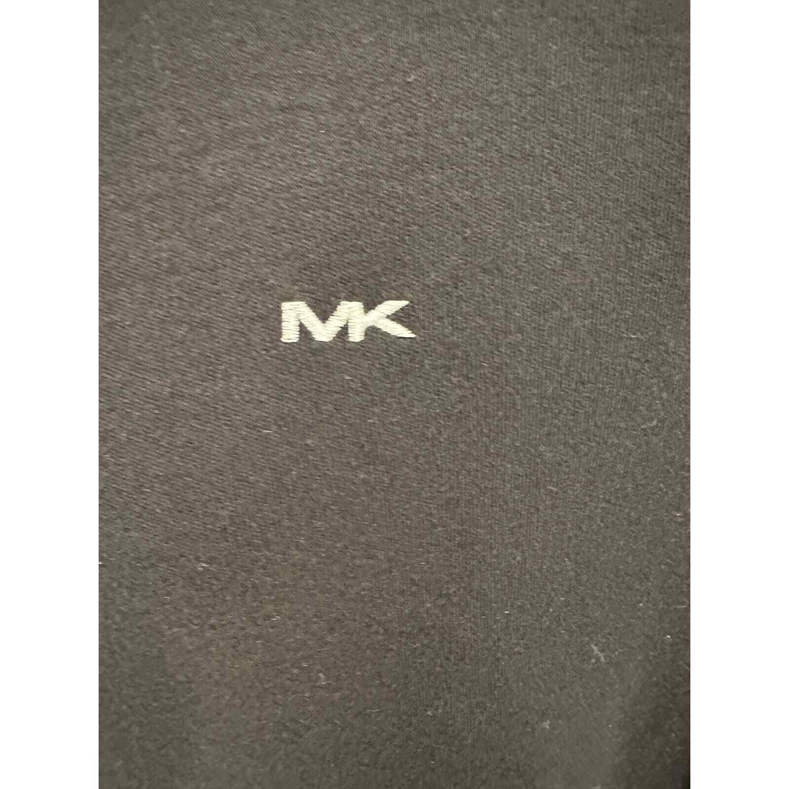 Michael Kors Black White Short Sleeve Polo Shirt-L - Thumbnail 6