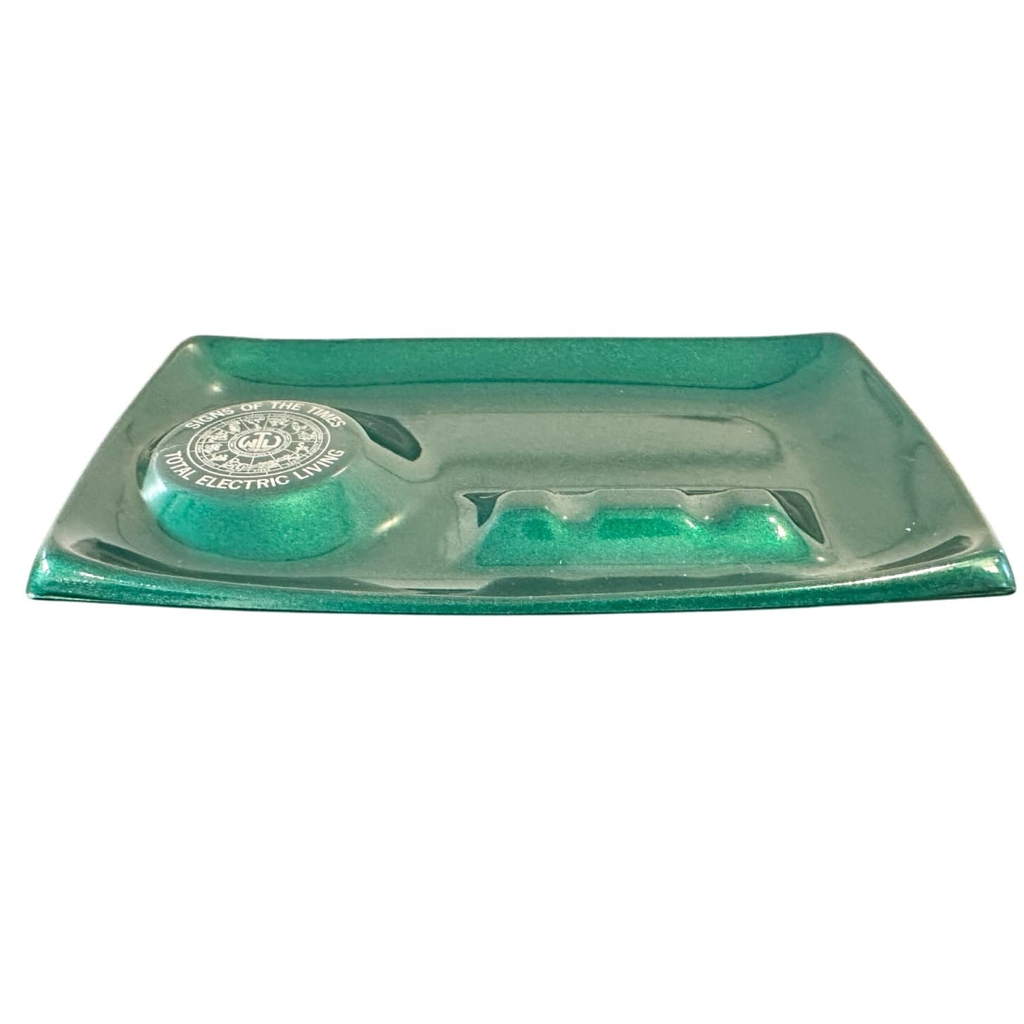 WTU "Signs of the Times" Mid-Century Metal Ash Tray with Zodiac-Excellent! - Thumbnail 3
