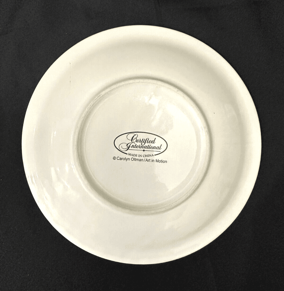 Carolyn Oltman Art in Motion "Martini Glass" Certified International-4 Plate Set - Thumbnail 6