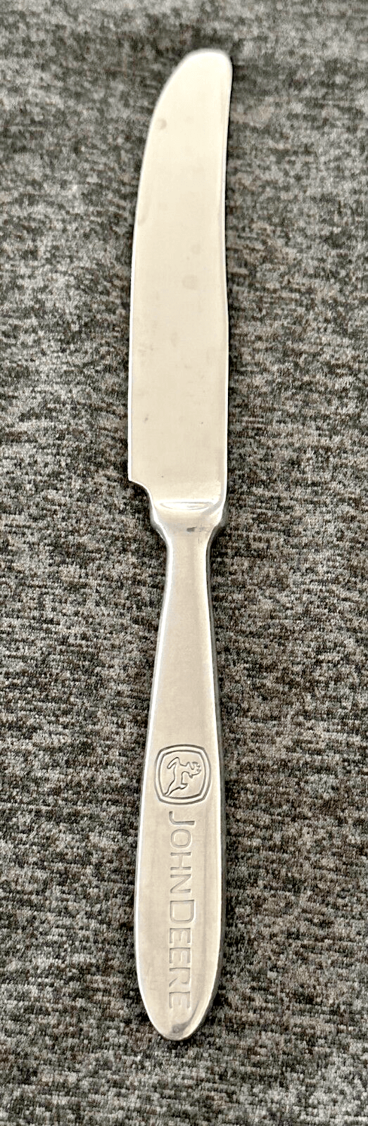 John Deere Vintage Gibson Engraved Stainless Flatware Knife-Rare!