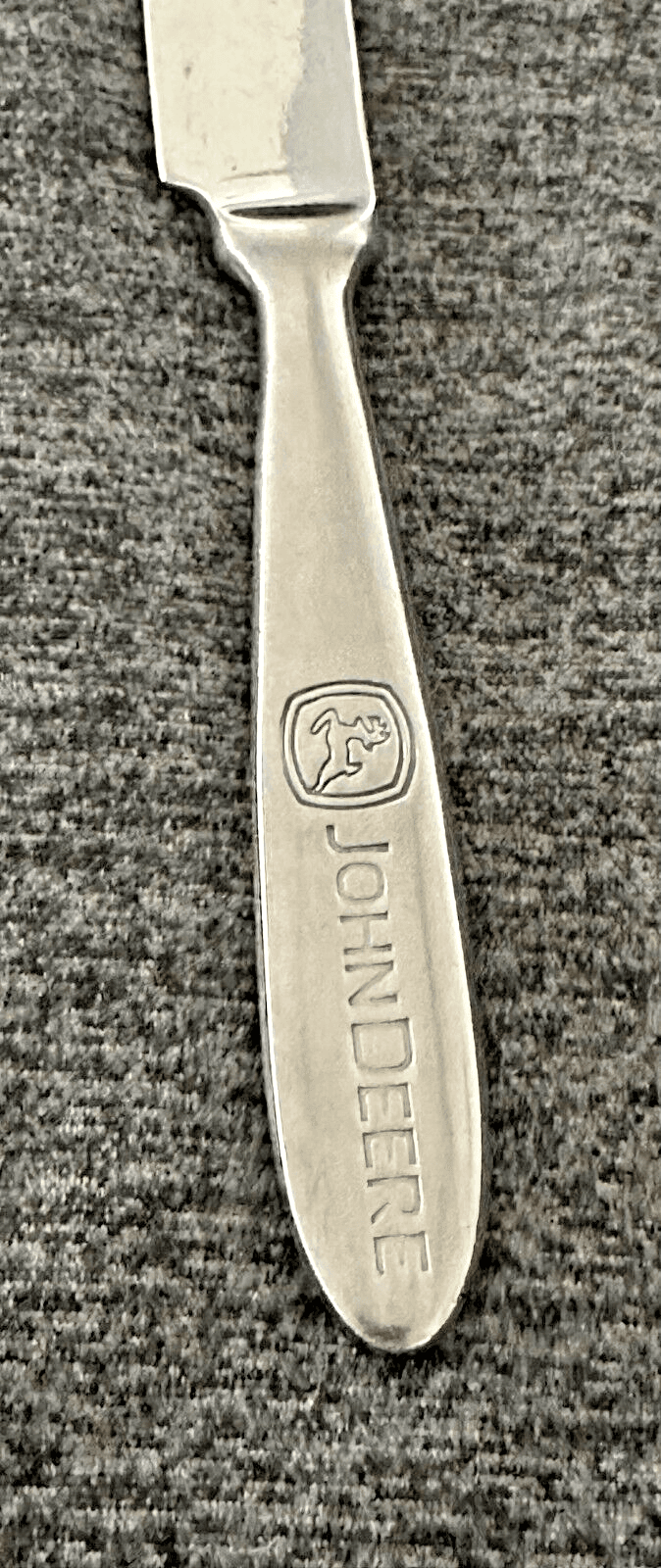 John Deere Vintage Gibson Engraved Stainless Flatware Knife-Rare! - Thumbnail 2