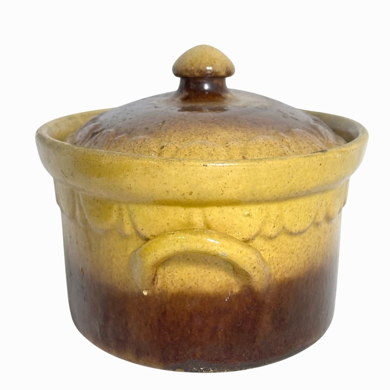 Antique Cookware Display French Terrine & Lid & Vendeuvre TV AuGratin Dish - Thumbnail 5