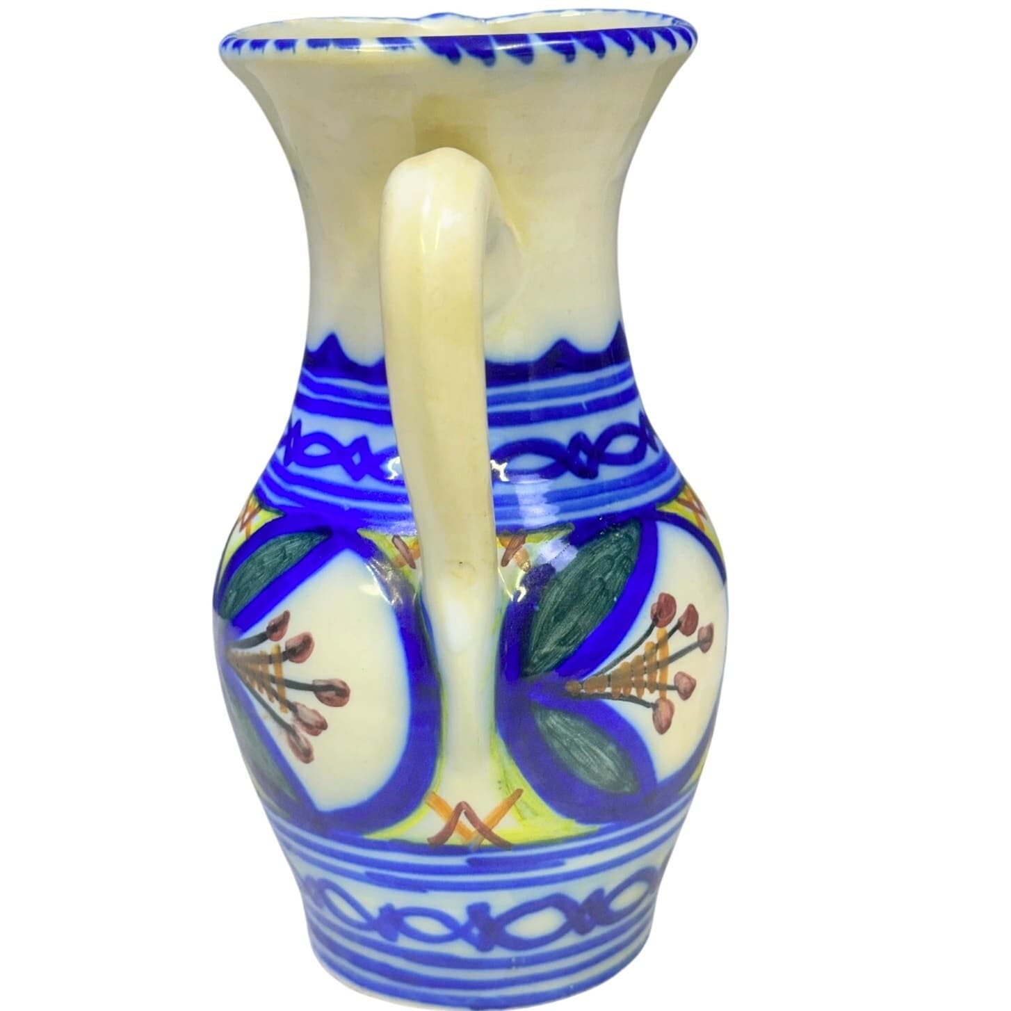 Chinchon Madrid Spain Handcrafted Vintage Pottery Sangria Pitcher/Jug - Thumbnail 4