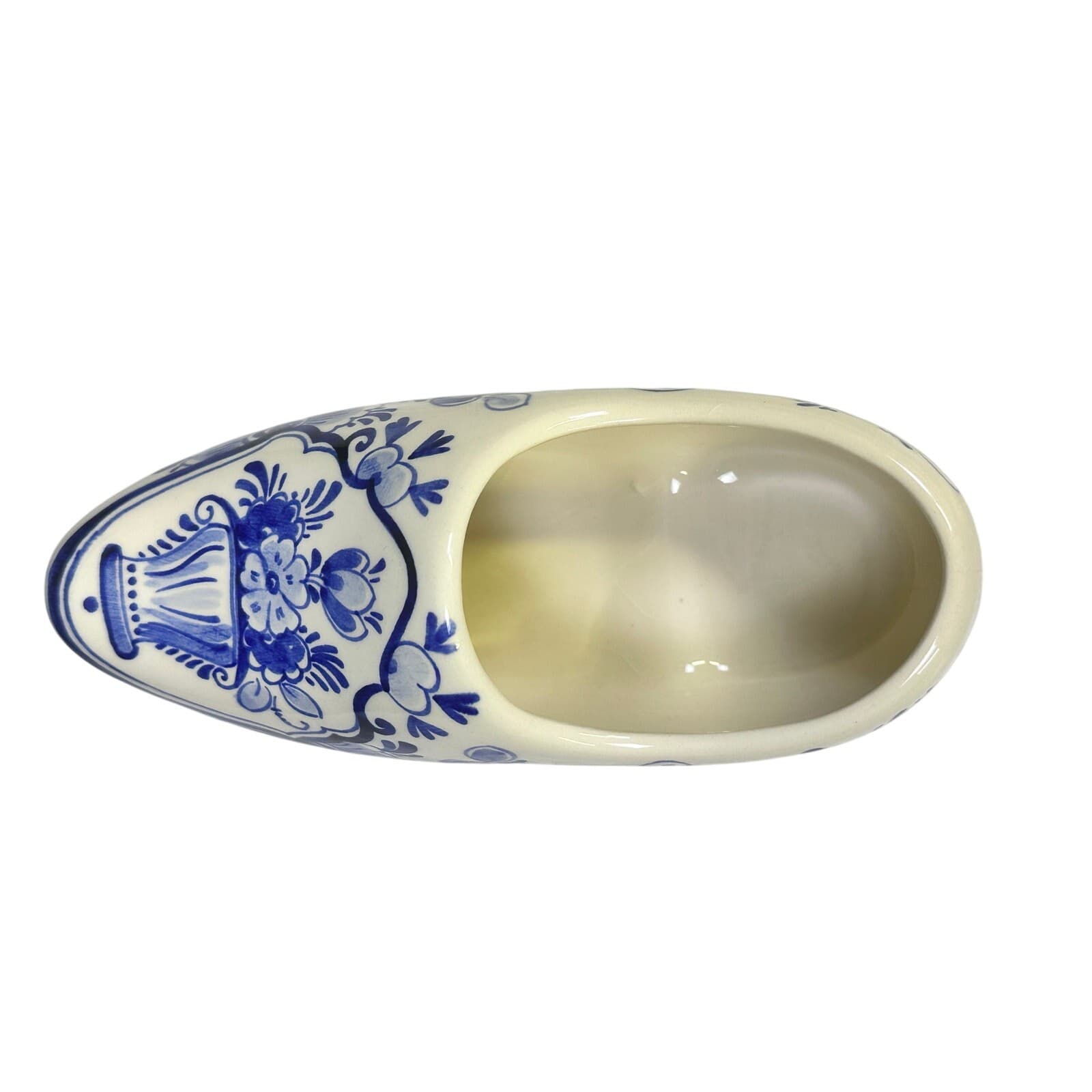 Delft Holland Handpainted Blue White Floral Dutch Vintage Ceramic Clog - Thumbnail 5