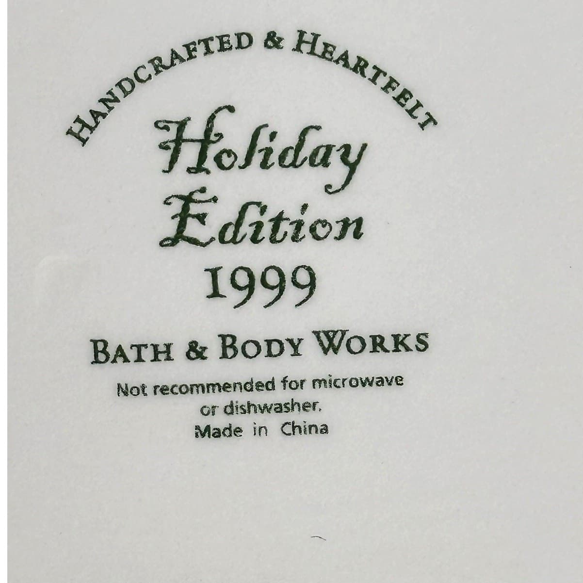 Bath & Body Works Holiday Edition 1999 Square Platter Candle Plate - Thumbnail 2