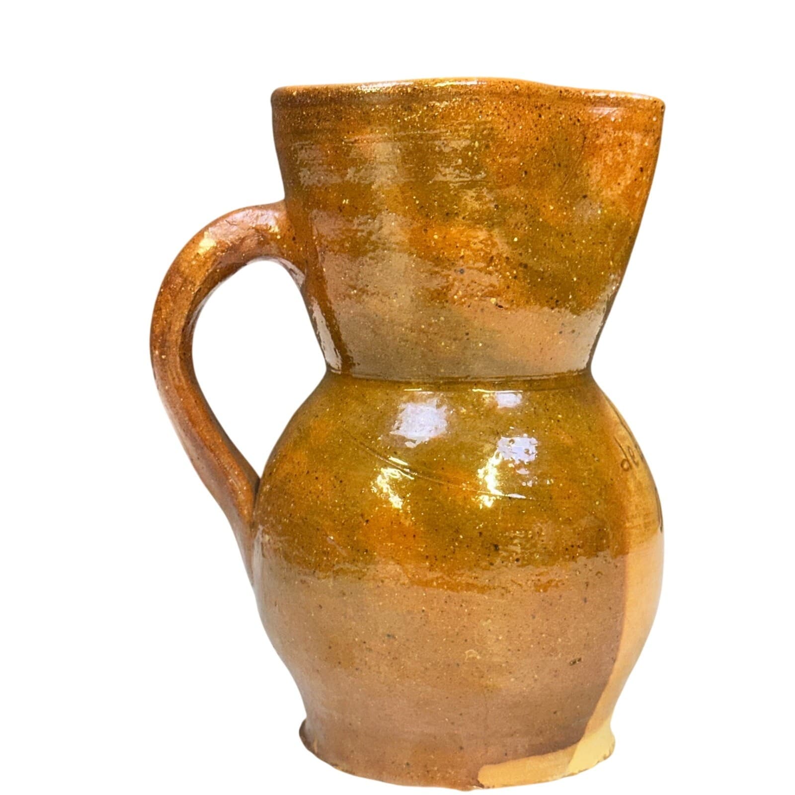 Madrid Spain Handcrafted Terra Cotta Vintage Pottery Souvenir Pitcher/Jug - Thumbnail 3