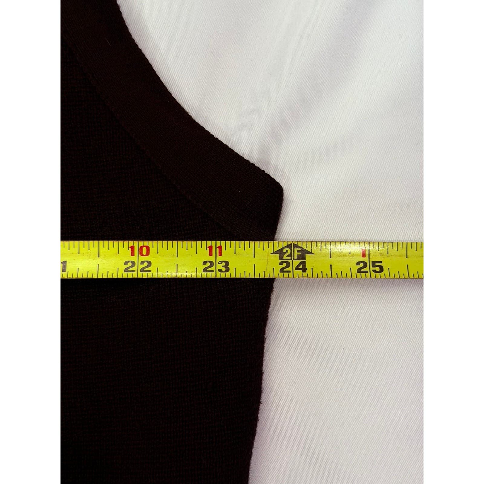 Vintage Structure Le Collezioni Men's XL Black 100% Cotton Button Sweater Vest - Thumbnail 7