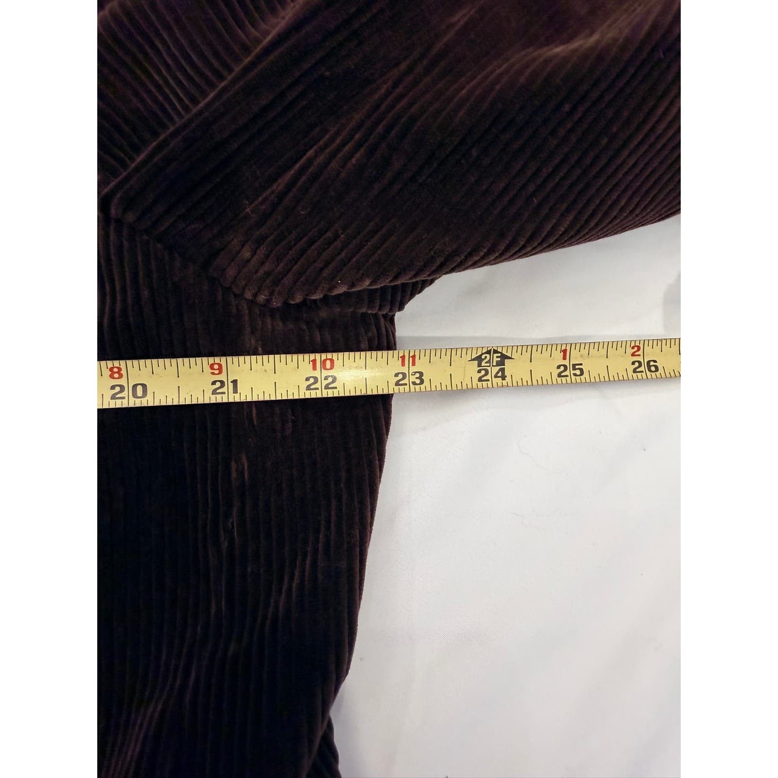 Vintage Massimo Dutti Brown Corduroy Car Coat Topcoat Mens 42 EU52 Cotton Jacket - Thumbnail 8