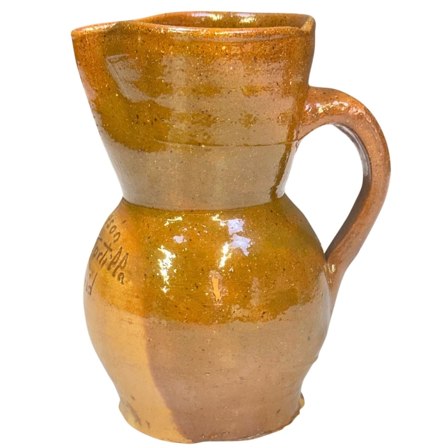 Madrid Spain Handcrafted Terra Cotta Vintage Pottery Souvenir Pitcher/Jug