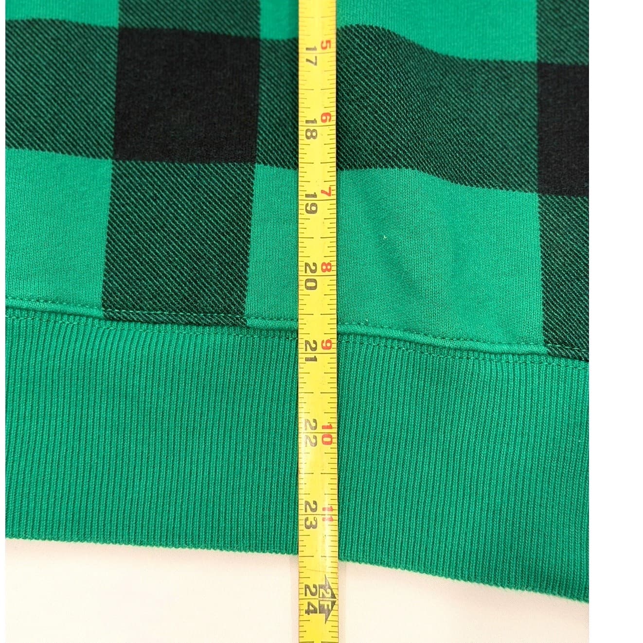 Polo Ralph Lauren Ski Bear Buffalo Plaid Hoodie Green Black Men's L Fleece - Thumbnail 9