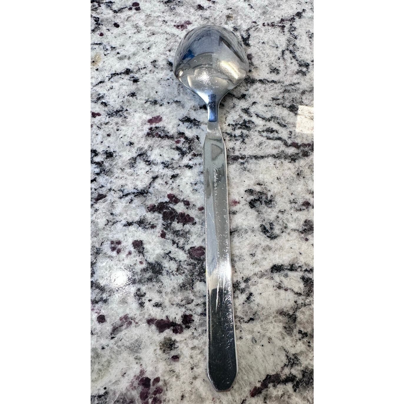 Noritake Gold Esperanza Stainless-Vintage Japan-Retired-Very Rare-Serving Spoon - Thumbnail 3