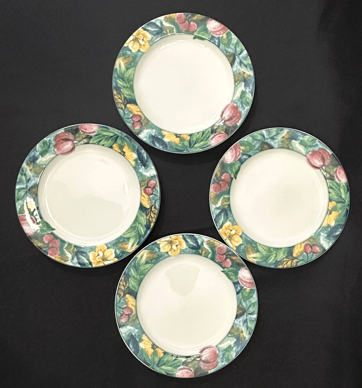 Mikasa Ultima+ "Fruit Collage" Salad Plates-Set of 4