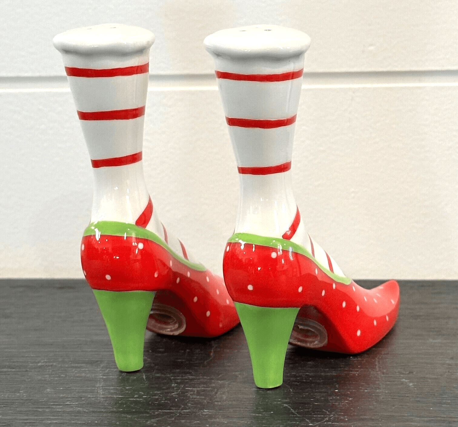 Salt and Pepper Shakers Dept 56 Kringle Elf Shoes - Thumbnail 3