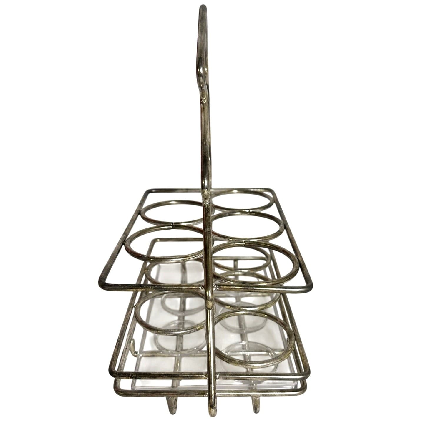 International Christmas 1996 Silverplate Flatware Holder Christmas Tree Shape - Thumbnail 4