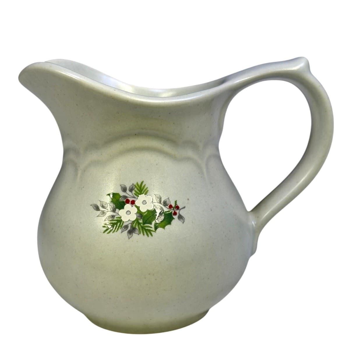 Pfaltzgraff Retired 1984-1993 'Christmas Heirloom' Sugar Bowl, Creamer, Shaker - Thumbnail 4