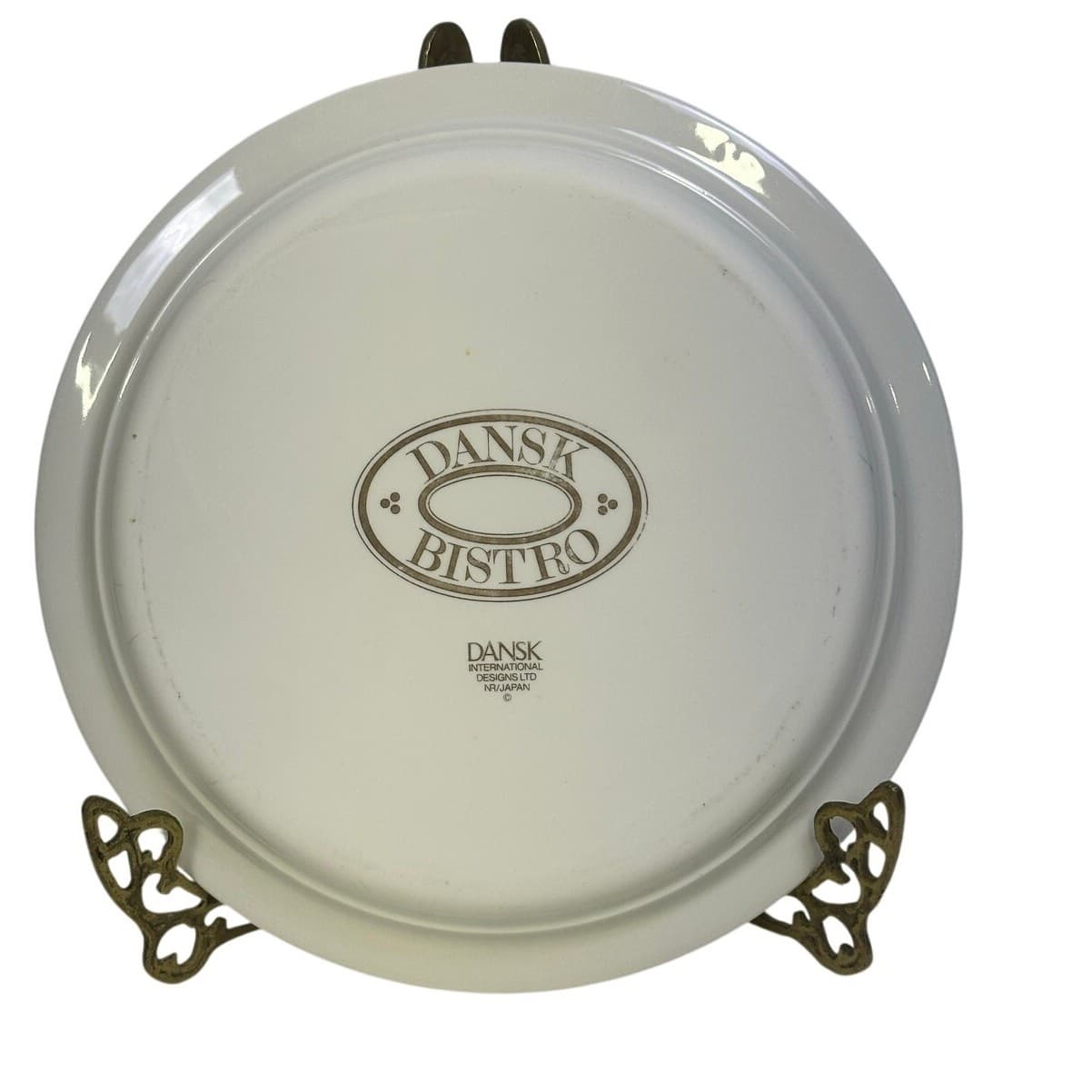 Dansk Bistro Bisserup White 1981-2002 Retired Japan 8.75" Salad Plate - Thumbnail 3
