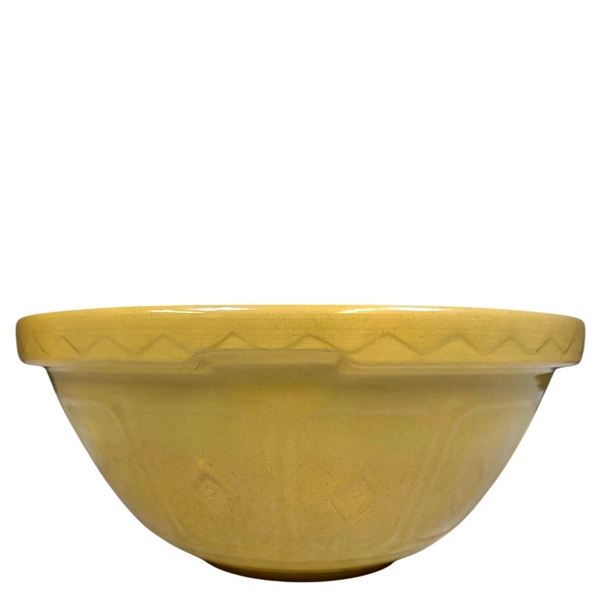 Mason Cash & Co Vintage Church Gresley England 11" Cane Pottery #12 Mixing Bowl - Thumbnail 6