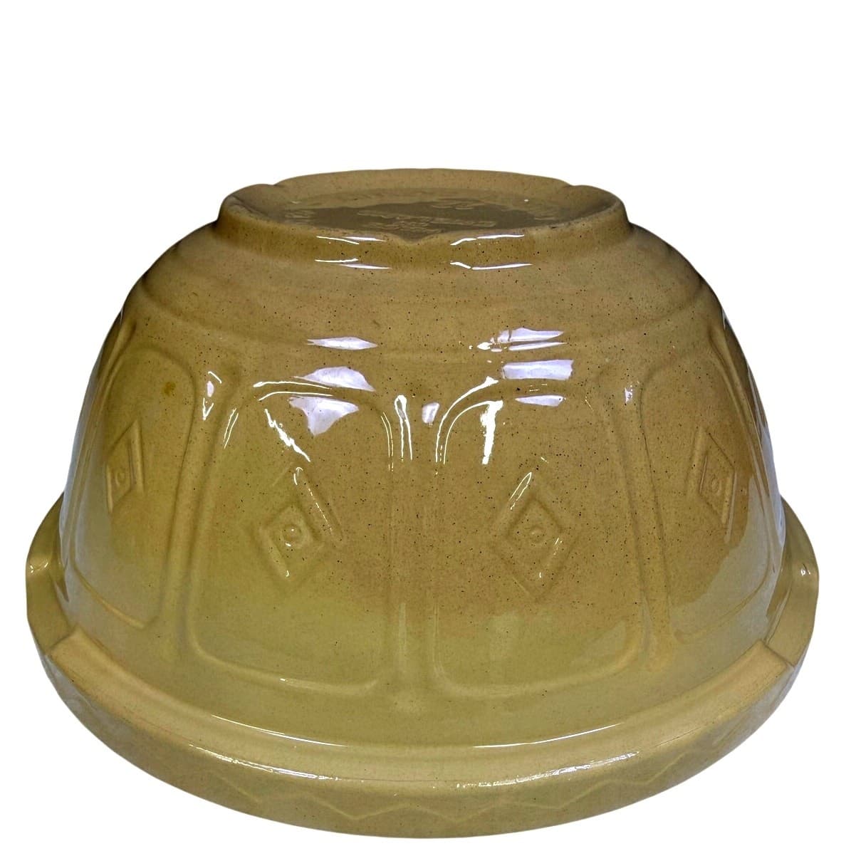 Mason Cash & Co Vintage Church Gresley England 11" Cane Pottery #12 Mixing Bowl - Thumbnail 8