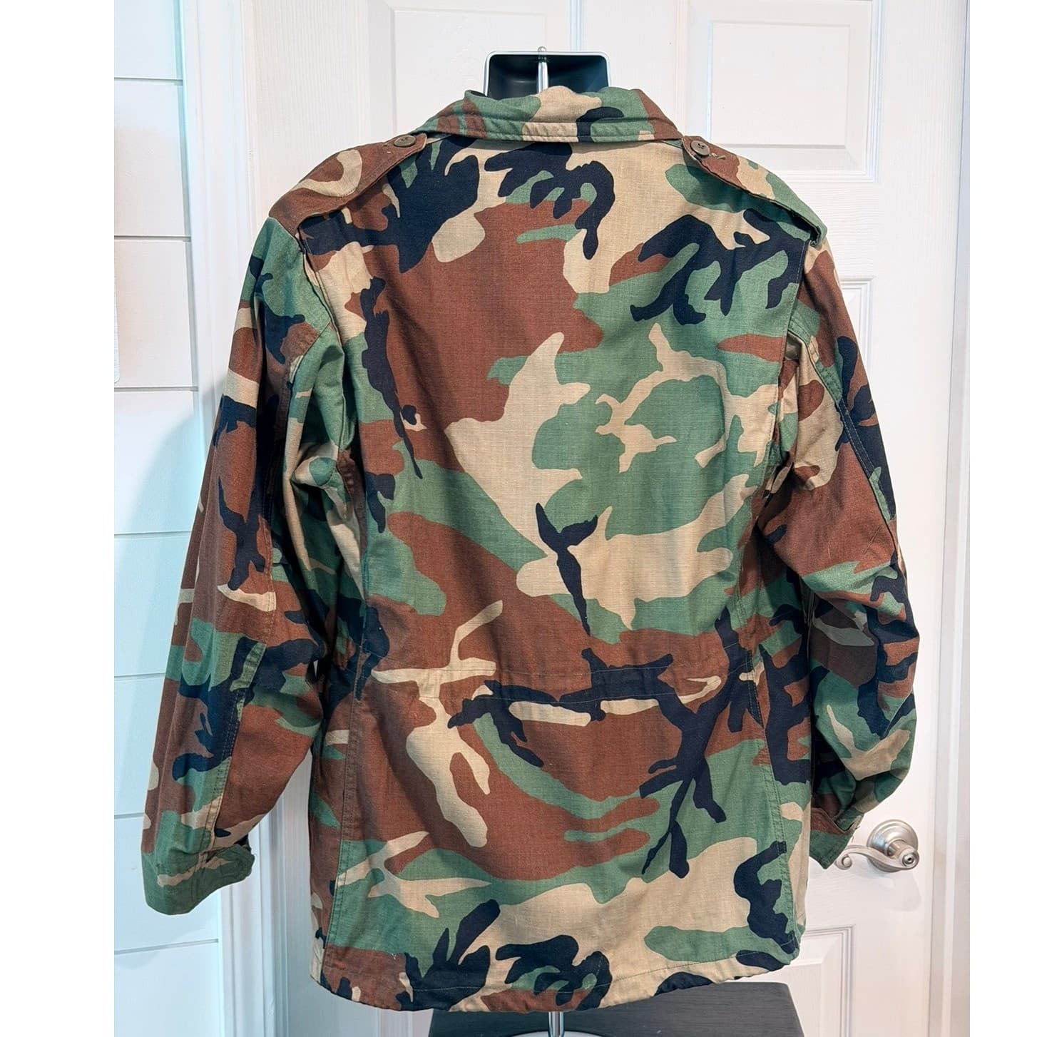 Vintage 1991 U.S. Military M-65 Woodland Camouflage Cold Weather Field Jacket - Thumbnail 3