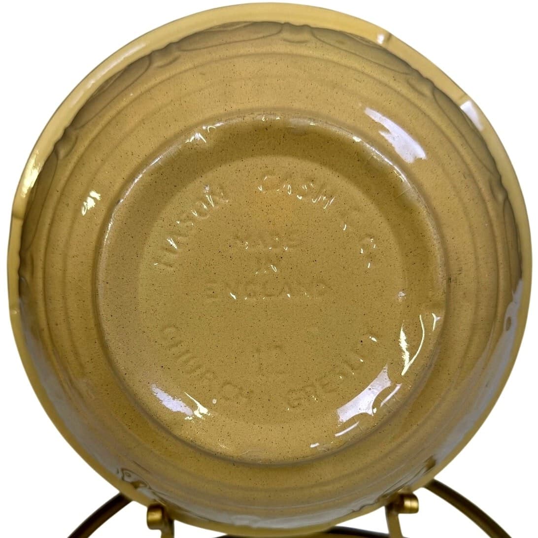 Mason Cash & Co Vintage Church Gresley England 11" Cane Pottery #12 Mixing Bowl - Thumbnail 3