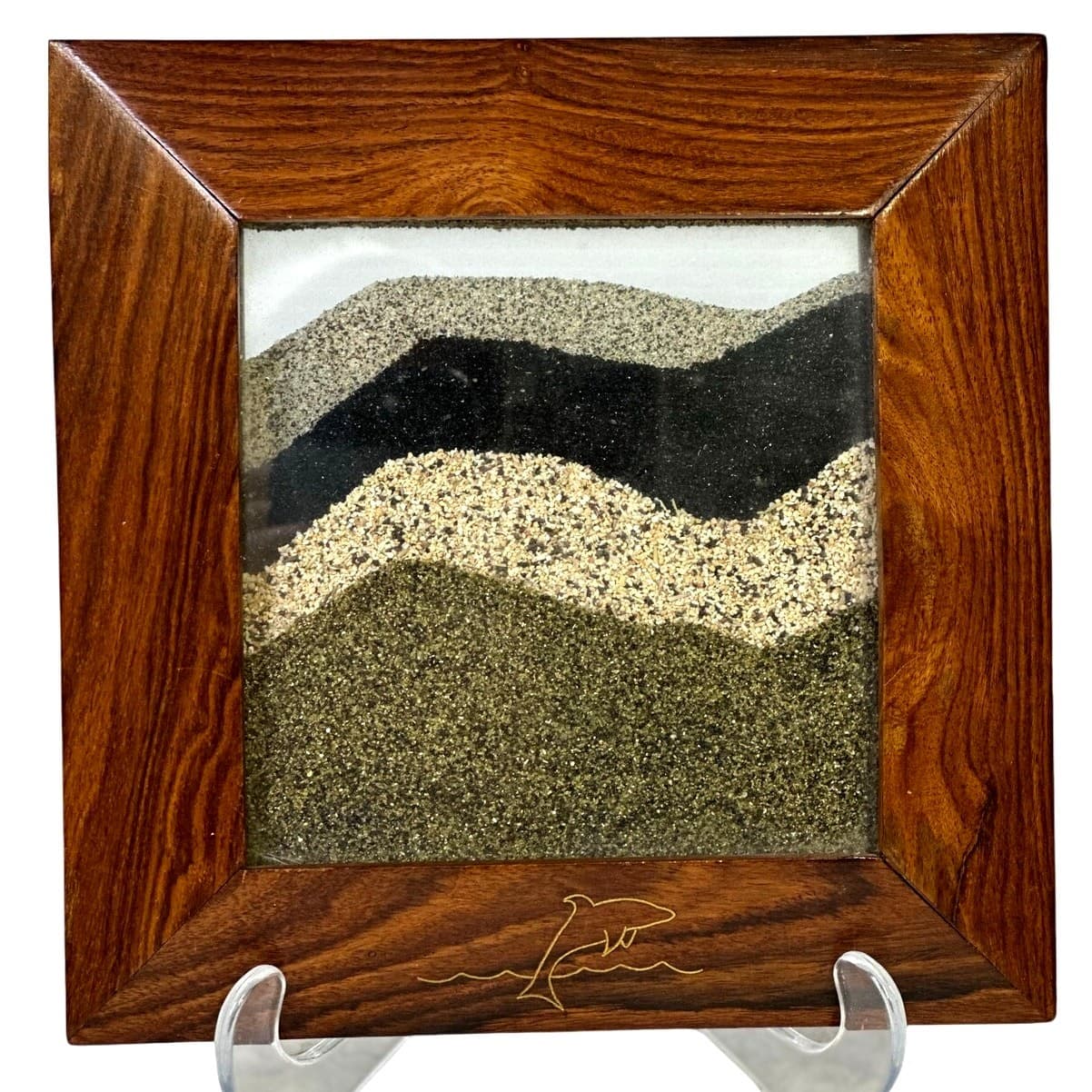 'Sands of Hawaii' Moving Sandscape in Wooden Frame-Stunning